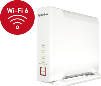 AVM FRITZ!Box 4060 Drahtlos Router Wi-Fi 6 mit 3 Anschlüssen Gigabit Ethernet