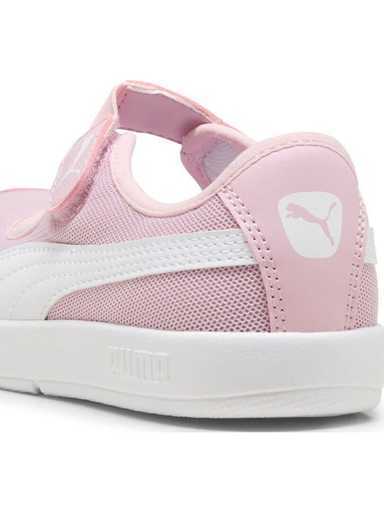 Kids Ballerinas Courtflex v3 Lina V PS with Hoop & Loop Closure Pink