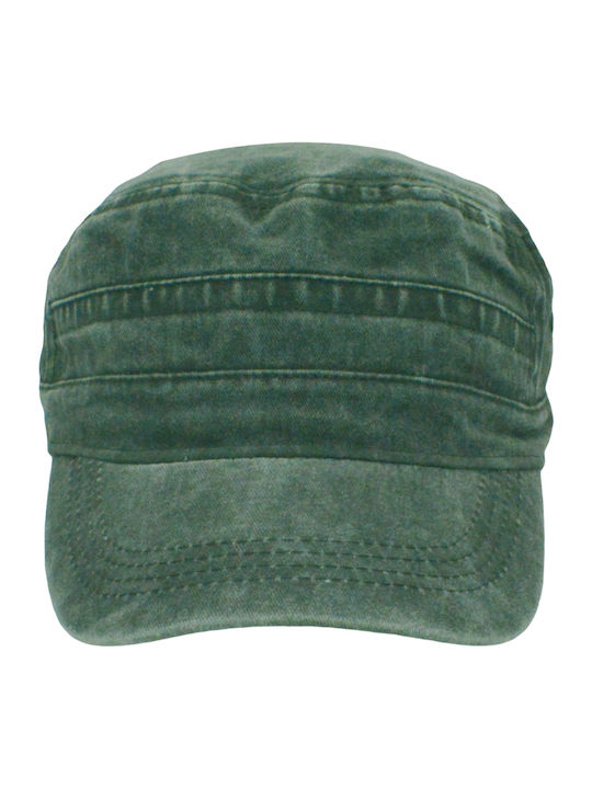Cotton Jockey Cuban Military Stonewashed Khaki Brims Trims