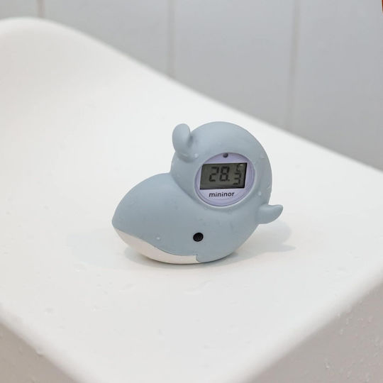 Mininor Digital Bath Thermometer Whale 0°C - 50°C Light Blue