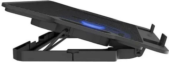 Natec Dipper 2 Cooling Pad για Laptop έως 17.3" με 1 Ανεμιστήρα και Φωτισμό