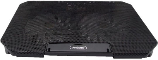 Andowl Q-SR03 Cooling Pad για Laptop έως 17" με 2 Ανεμιστήρες
