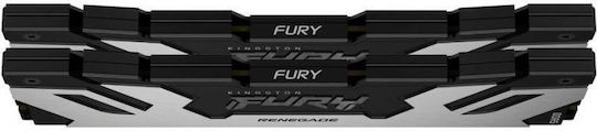 Kingston Fury Renegade Silver DDR5 96GB RAM with 2x48GB Modules and Speed 6400 for Desktop