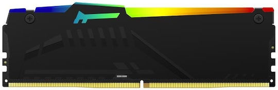 Kingston FURY Beast RGB 16GB DDR5 RAM с Скорост 6000 за Настолен Компютър