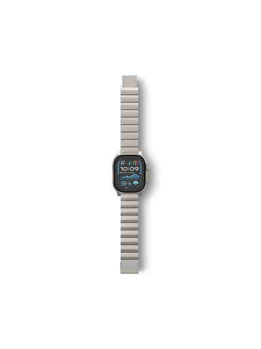 Decoded Titanium Traction Strap Stainless Steel Beige (Apple Watch 44/45/46mm/Ultra 49mm)