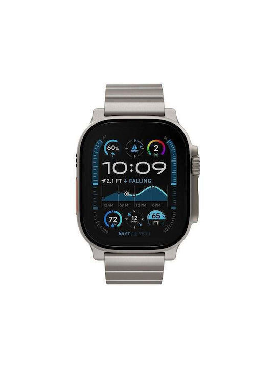 Decoded Titanium Traction Strap Stainless Steel Beige (Apple Watch 44/45/46mm/Ultra 49mm)