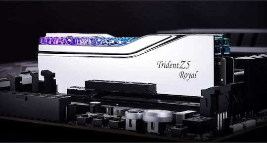 G.Skill Trident Z5 Royal RGB 48GB DDR5 RAM с 2 модула (2x24GB) и Скорост 8200 за Настолен Компютър