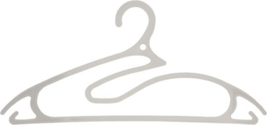5pcs Clothes Hangers Plastic 5in1 Collection 42cm White