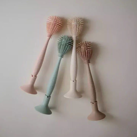 Mushie Reinigungsbürste für Babyflaschen Beige 1Stück