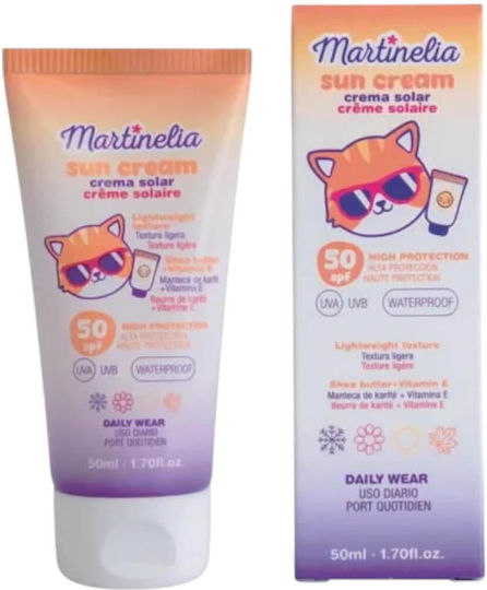 Martinelia Daily Wear SPF50 Αδιάβροχο Παιδικό Αντηλιακό Γαλάκτωμα για Πρόσωπο 50ml