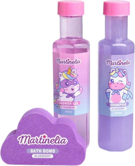 Bathroom Set Martinelia Little Unicorn 3 Pieces