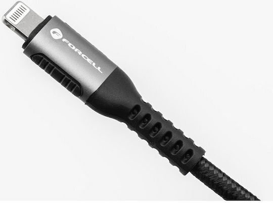 Forcell USB-C to Lightning Cable 27W Μαύρο 0.25m