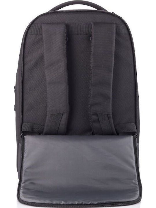 Xd Design Bobby Soft Laptop Backpack P705.792 Up To 17" 43.18 Cm Wheels Handle Usb Charging Port Water-repellent Material Tsa Lock Black