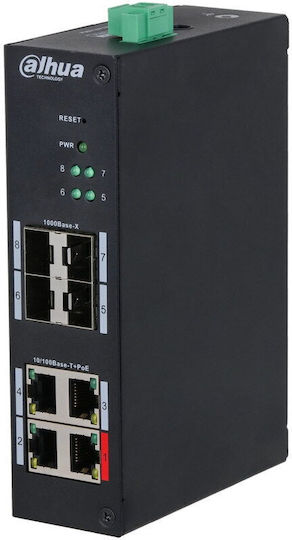 Dahua HS4408-4ET-96 Managed L2 PoE++ Switch with 4 Ethernet Ports and 4 SFP Ports