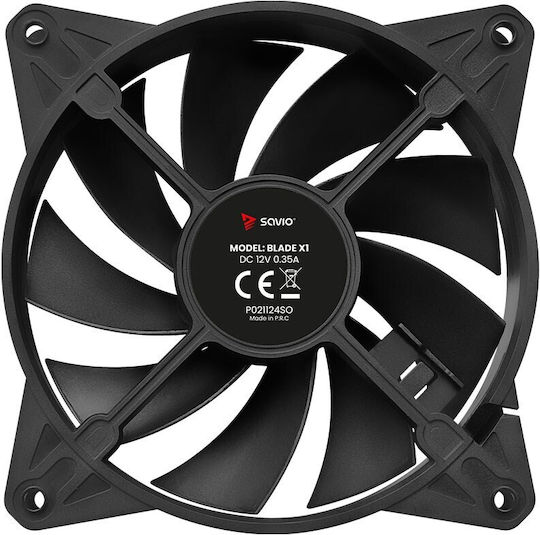 Savio Case Fan 120mm 1800rpm with ARGB Lighting and 4-Pin PWM Connection