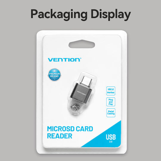 Vention Card Reader Type-C για microSD