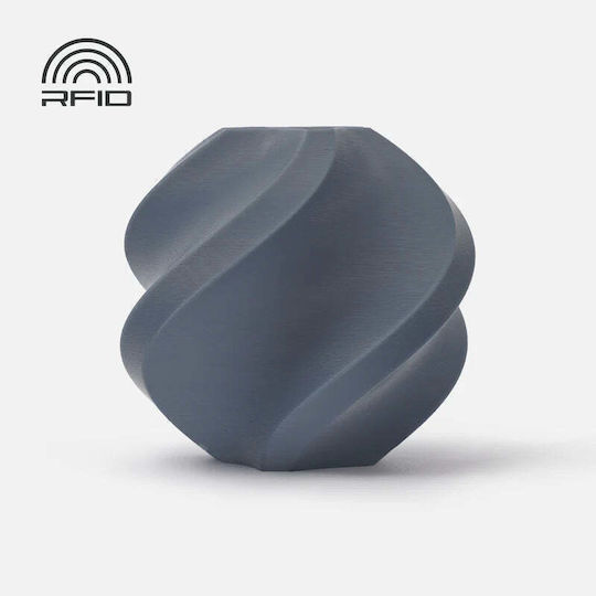 Bambu Lab Bambu PLA 3D Printer Filament 1.75mm Blue Gray 1kg 1τμχ (Refill)