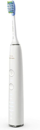 Philips Sonicare DiamondClean 9500 Periuță de dinți electrică cu Senzor de Presiune și Husă de Călătorie Albă