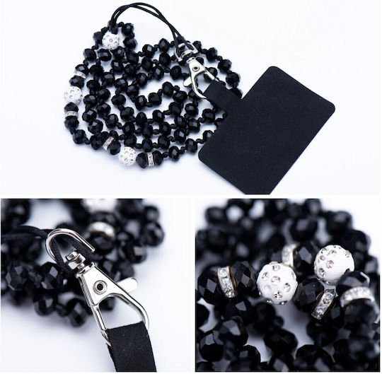 Neck Strap for Mobile Phones Black