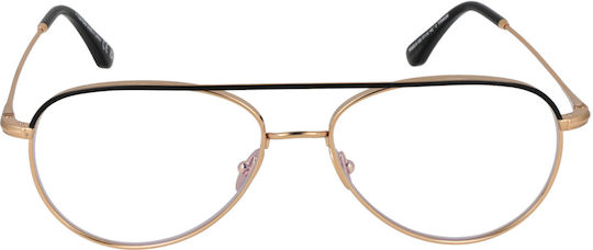 Tom Ford Optical Frame Ft5693-b 030 57 Titanium and Blue Filter