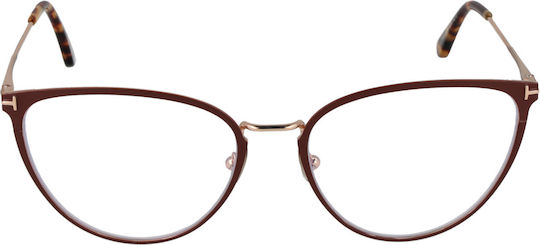 Tom Ford Optical Frame Ft5840-b 046 56 Blue Filter
