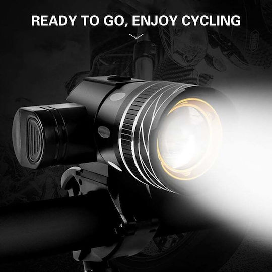 Skybottle BIKE-0028 Wiederaufladbar Vorderseite Fahrradlicht
