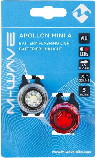 M-Wave Apollon Mini A Σετ Φώτα Ποδηλάτου