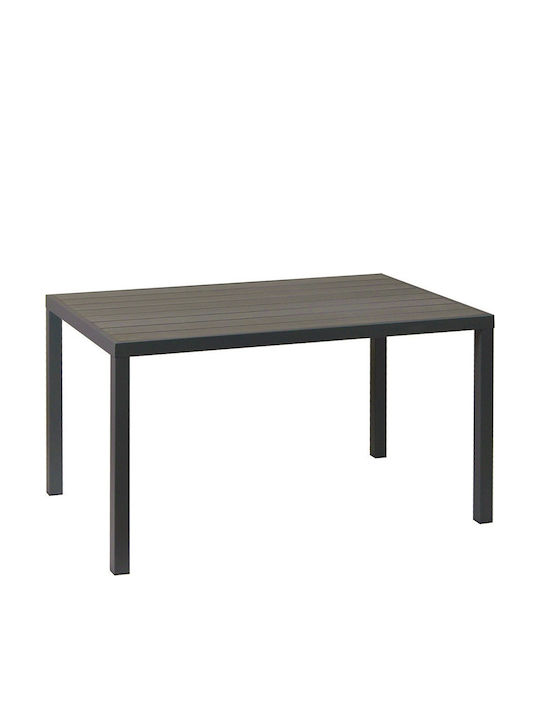Tisch Stabil Gray 134x74x72cm