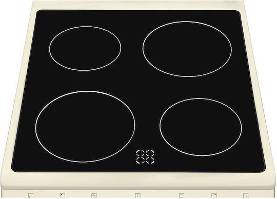 Amica Aragaz 65lt cu Plite Ceramice L50cm.