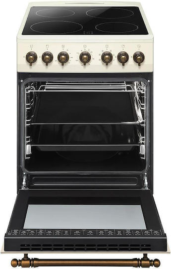 Amica Aragaz 65lt cu Plite Ceramice L50cm.