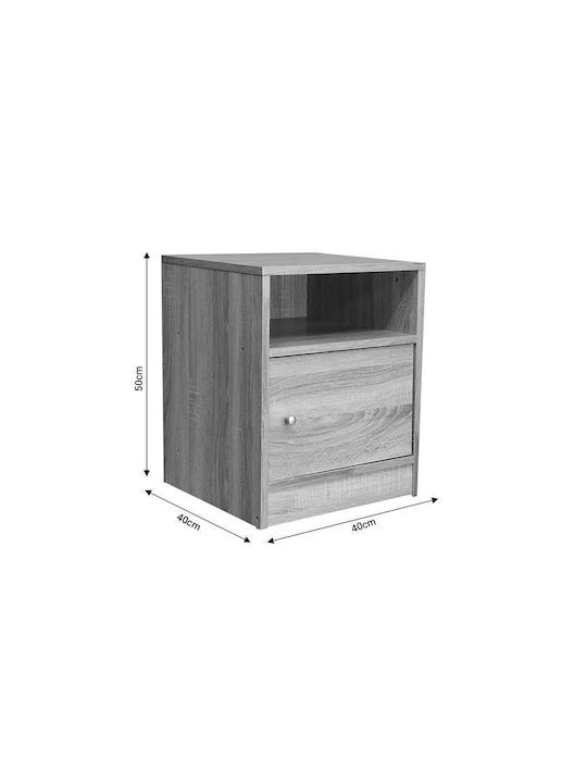 Nachttisch Foly Braun 40x40x50cm