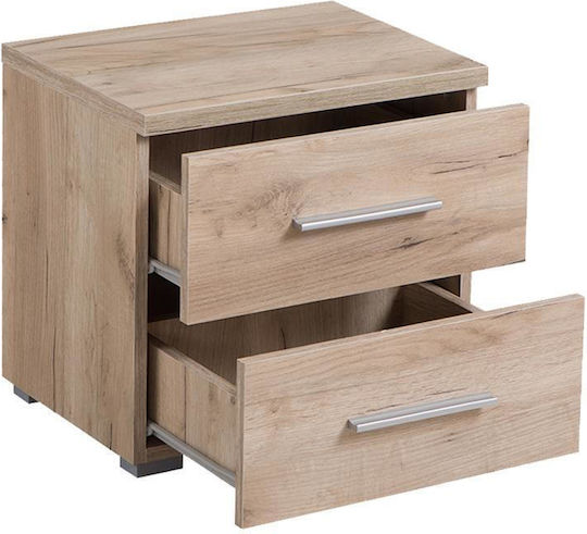 Комод Uni No2F Дървен Сив дъб 44.5x33.5x43см