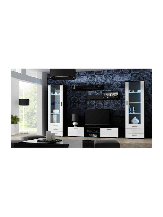 Стенни Рафтове Soho Черен Матиран 2 Брой 125x20x20см 125см