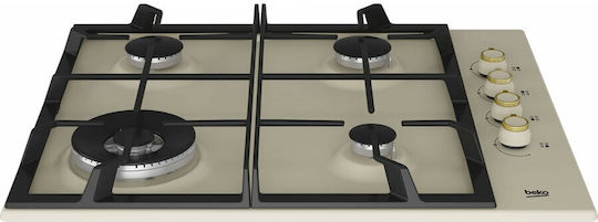 Beko Gaskochfeld Autonom 58x51εκ. Beige