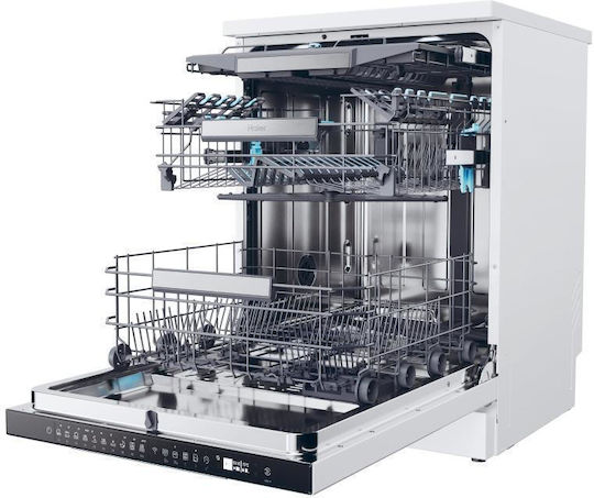 Haier Freestanding Dishwasher with Wi-Fi for 14 Place Settings W60xH85cm White