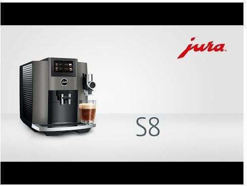 Jura S8 Автоматична Еспресо Кафемашина 1450W Налягане 15bar с Мелачка и Wi-Fi Пиано Черна