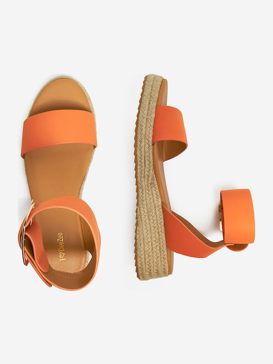 Damen Espadrilles in Orange Farbe