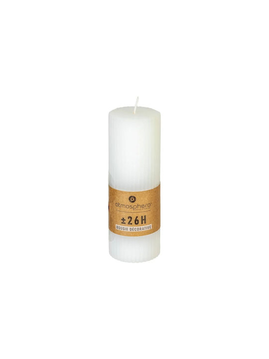 Atmosphera Διακοσμητικό Κερί Demi Λευκό 230gr