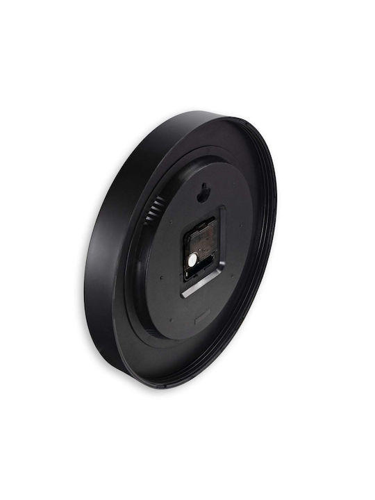 HAMA Silent Black Wall Clock Ø30cm