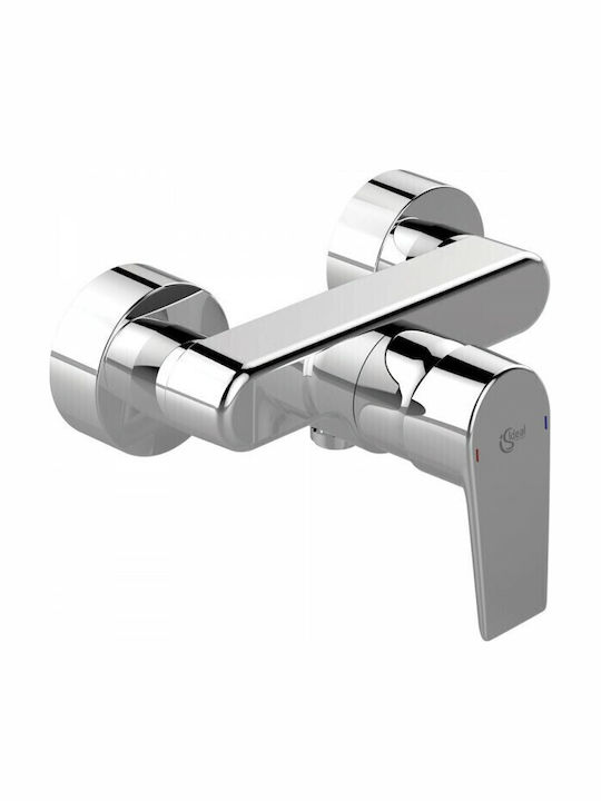 Ideal Standard Tesi Αναμεικτική Μπαταρία Ντουζιέρας Πλήρες Σετ Ασημί