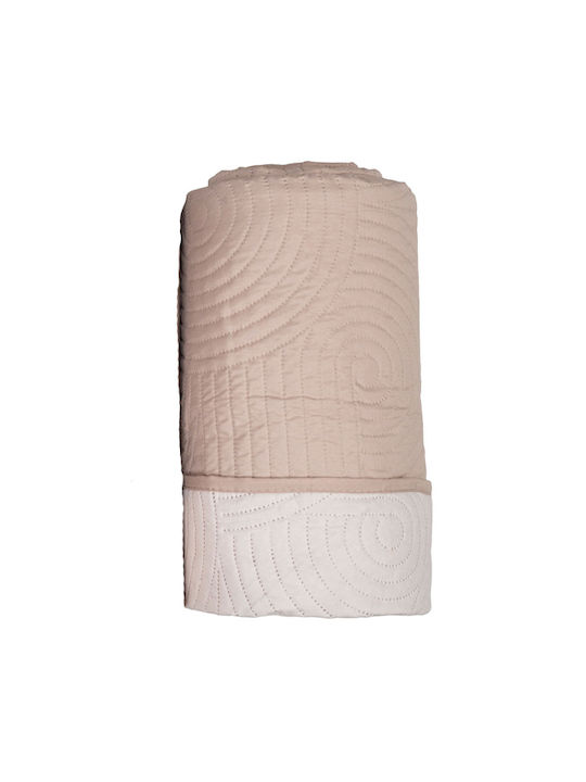 Kipper Ala Coverlet Single Microfiber Beige-natural 160x220cm