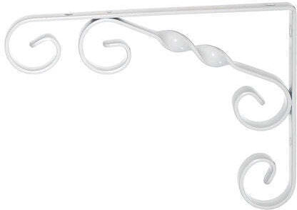 Element Heavy-Duty Metallic Corner Shelf White 180x130mm 175602.0012