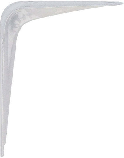 Amig Metallic Corner Shelf White 100x75mm 4394