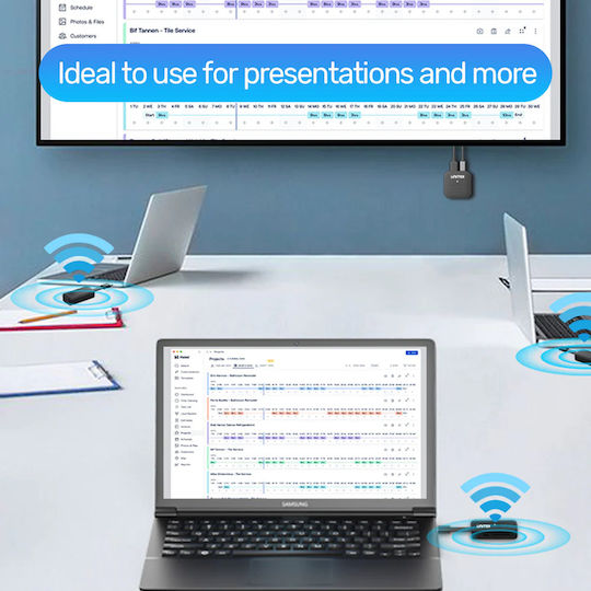 Unitek Wireless USB-C To HDMI Extender Kit Up To 50m V1184a