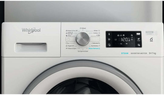 Whirlpool FFWDB 976258 SV EE Mașină de spălat cu uscător 9kg/7kg Cu aburi 1600 Rotiri