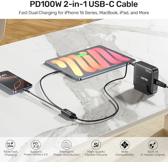 USB 2.0 Kabel USB-C Männlich - USB-C 100W 3m