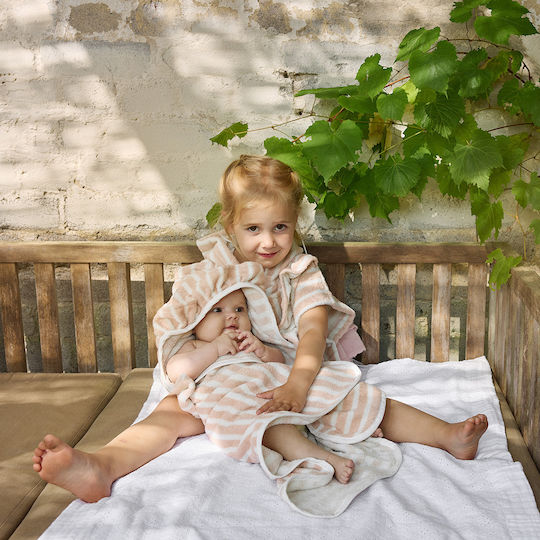 Elodie Details Βρεφική Κάπα-Μπουρνούζι με Κουκούλα Candy Stripes 50x53εκ.