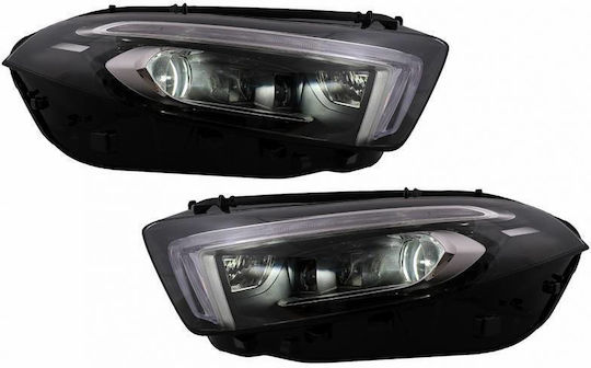 Μπροστινά Φανάρια Set Mercedes-benz A-class W177 V177 2018-2022 Αλογόνου Upgrade Full Led Drl Μοτέρ