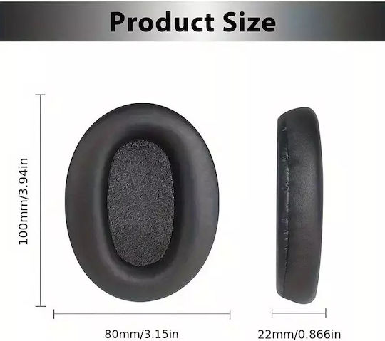 Ανταλλακτικά Μαξιλαράκια Sony Wh-ch700n 710 720 Ζεύγος-μαύρα Συμβατά