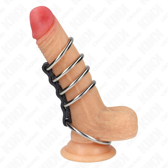 Kink Ring Cock Metallic Black